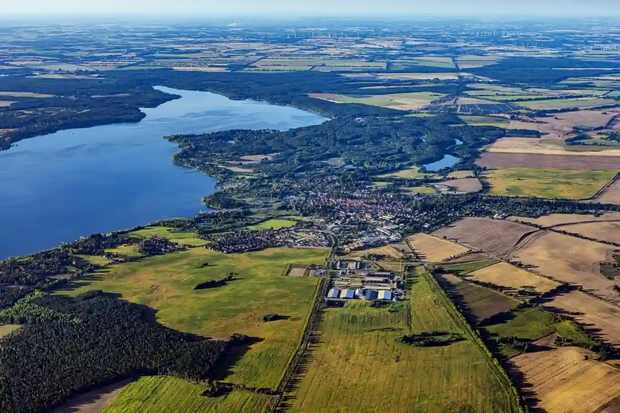 Luftbild von Plau am See